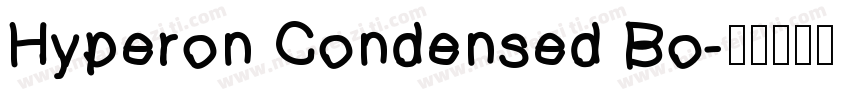 Hyperon Condensed Bo字体转换